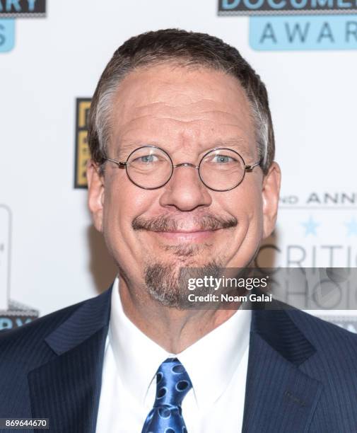 Penn Jillette attends the 2nd Annual Critic's Choice Documentary Awards on November 2, 2017 in New York City.