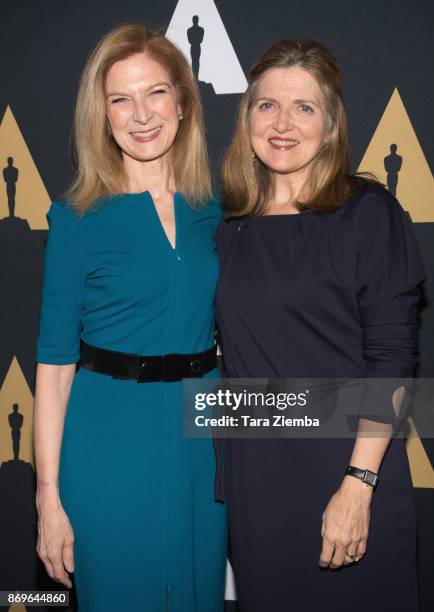 Of the Academy of Motion Picture Arts and Sciences Dawn Hudson and Academy Governor and chair of the Nicholl Fellowships In Screenwriting Robin...