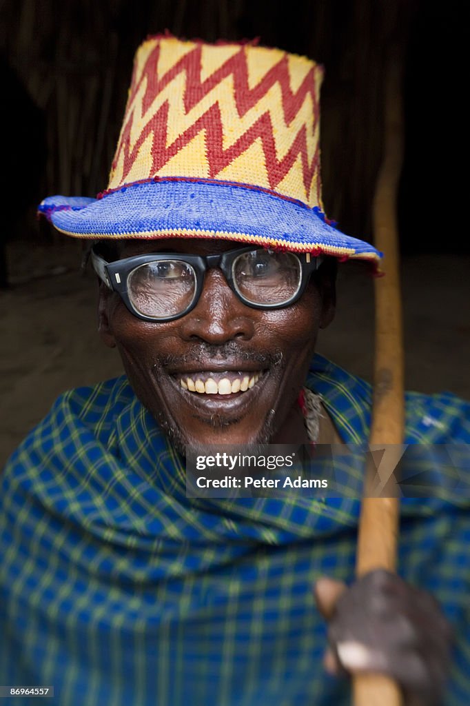 Arbore man, Omo Valley, Ethiopia