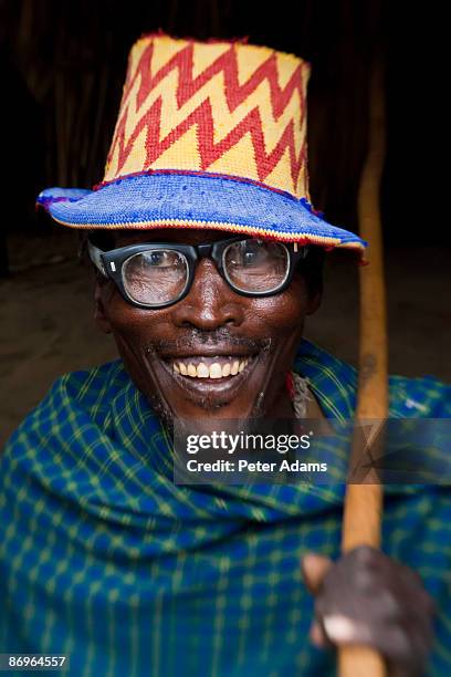 arbore man, omo valley, ethiopia - tribo africana oriental imagens e fotografias de stock