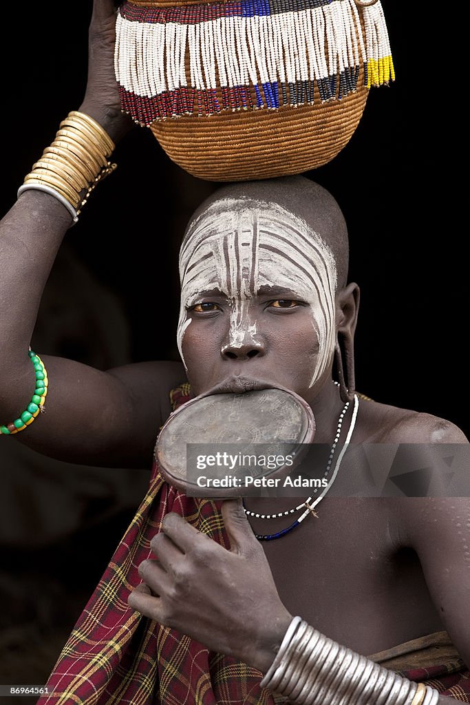 Mursi woman, Omo Valley, Ethiopia
