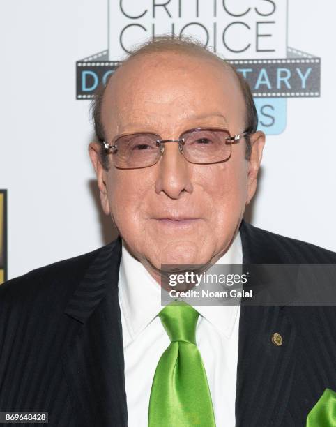 Clive Davis attends the 2nd Annual Critic's Choice Documentary Awards on November 2, 2017 in New York City.