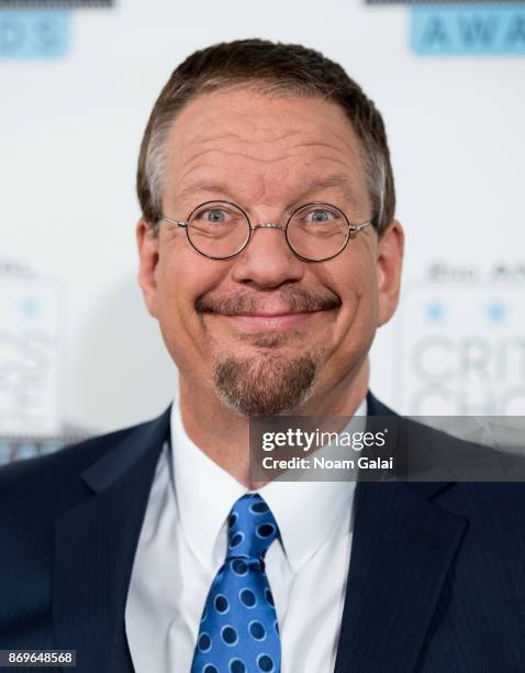 Penn Jillette attends the 2nd Annual Critic's Choice Documentary Awards on November 2, 2017 in New York City.