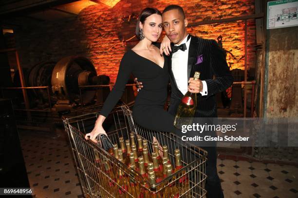 Blogger Lena Lademann and Jerry Hoffmann during the 'When the Ordinary becomes Precious #CartierParty Berlin' at Old Power Station on November 2,...