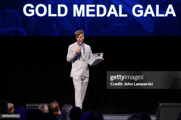 Snowboard Olympic Bronze Medalist Alex Deibold attends 51st New York Gold Medal Gala at The Ziegfeld Ballroom on November 2, 2017 in New York City.