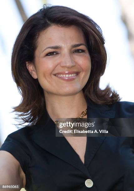 Italian actress Tosca D'Aquino attends 'L'Isola Dei Segreti' photocall at Mediaset on May 11, 2009 in Rome, Italy.