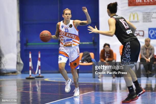 Naples's guard Ann Jacqueline Gemelos in action during the championship Italian Series A women's basketball regular season's Saces Mapei Givova...