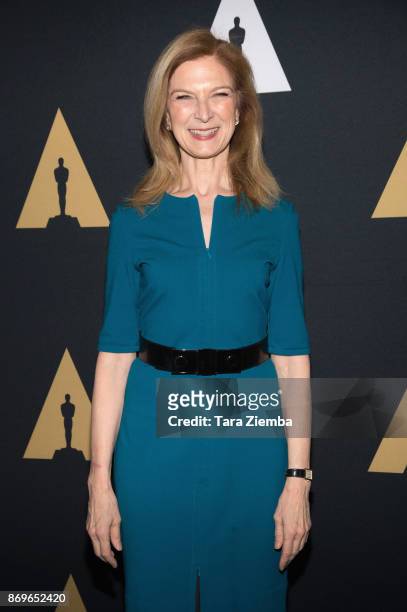 Of the Academy of Motion Picture Arts and Sciences Dawn Hudson attends the Academy Nicholl Fellowships in Screenwriting Awards presentation and live...