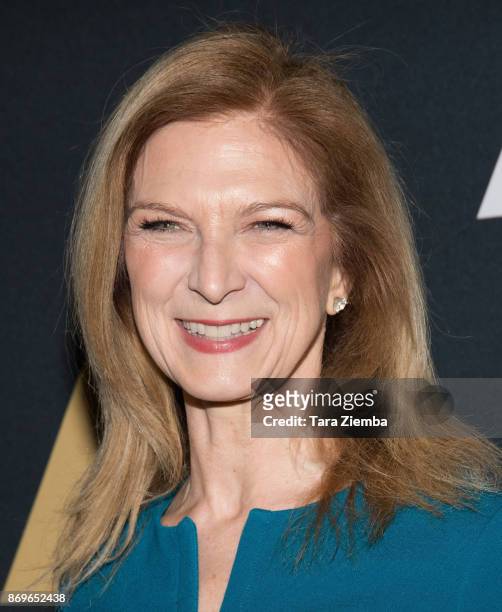 Of the Academy of Motion Picture Arts and Sciences Dawn Hudson attends the Academy Nicholl Fellowships in Screenwriting Awards presentation and live...