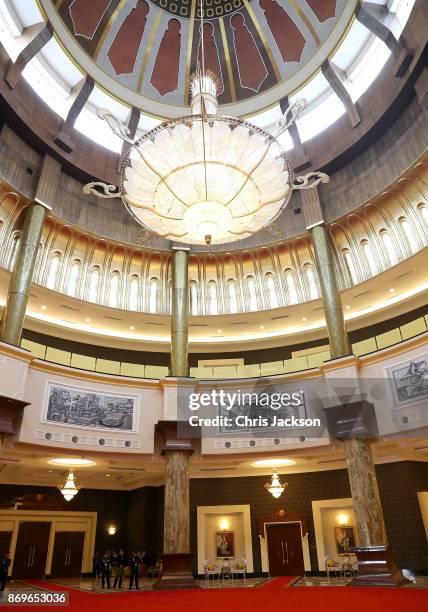 General view of Istana Negara Palace as Prince Charles, Prince of Wales and Camilla, Duchess of Cornwall attend Tea with His Majesty The Yang...