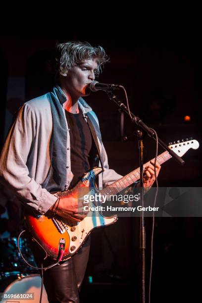Cody Simpson performs at The Peppermint Club on November 2, 2017 in Los Angeles, California.