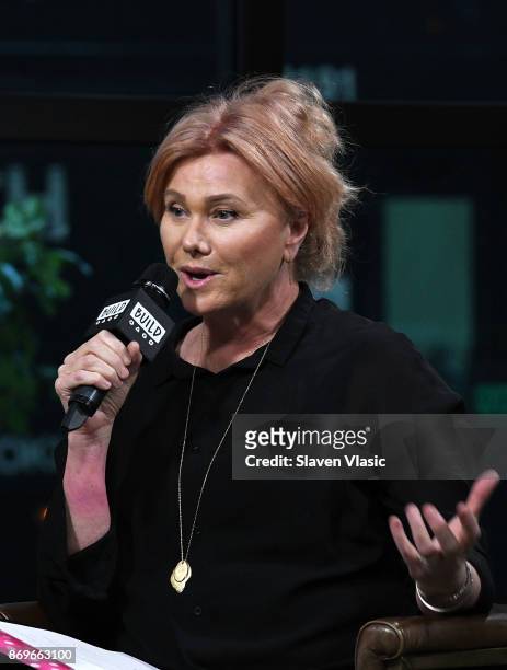 Actress/producer Deborra-lee Furness visits Build to discuss Worldwide Orphans' 20th Anniversary with physician and author Dr. Jane Aronson at Build...