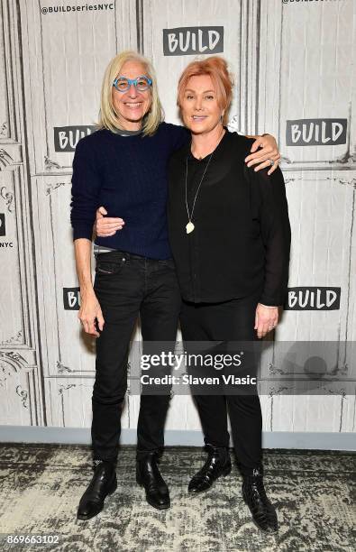 Physician/author Dr. Jane Aronson and actress/producer Deborra-lee Furness visit Build to discuss Worldwide Orphans' 20th Anniversary at Build Studio...