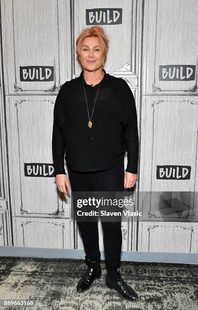 Actress/producer Deborra-lee Furness visits Build to discuss Worldwide Orphans' 20th Anniversary with physician and author Dr. Jane Aronson at Build...