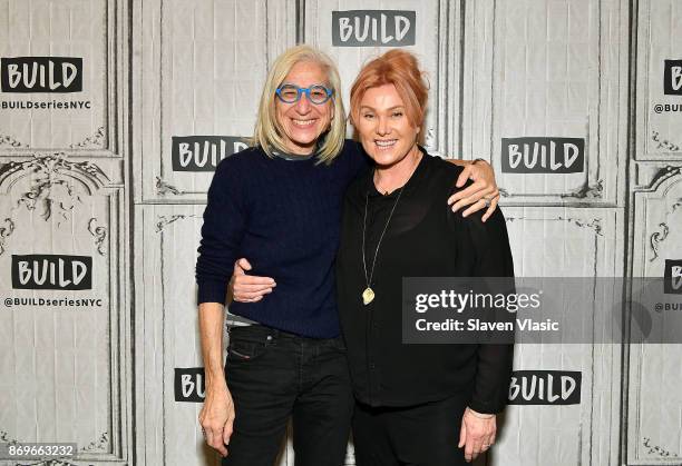 Physician/author Dr. Jane Aronson and actress/producer Deborra-lee Furness visit Build to discuss Worldwide Orphans' 20th Anniversary at Build Studio...