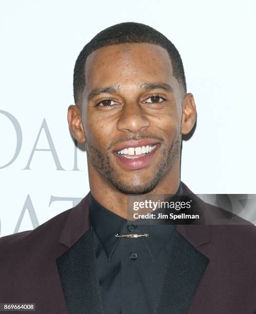 Football player Victor Cruz attends the 2017 Samsung Charity Gala at Skylight Clarkson Sq on November 2, 2017 in New York City.