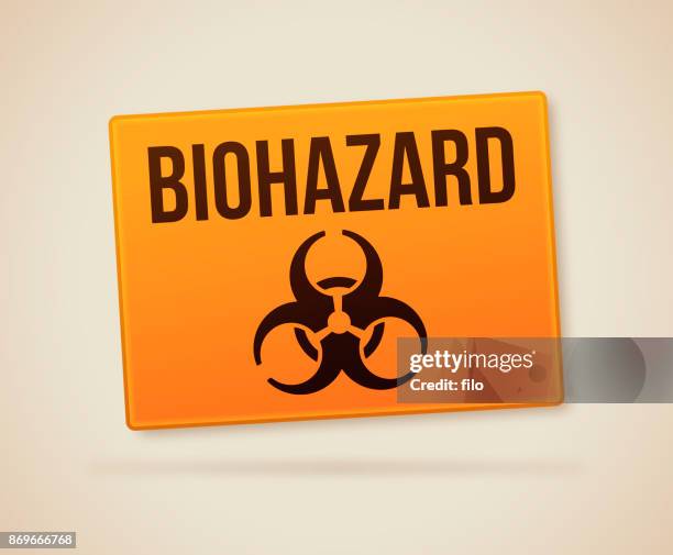 biohazard sign - biochemical weapon stock illustrations