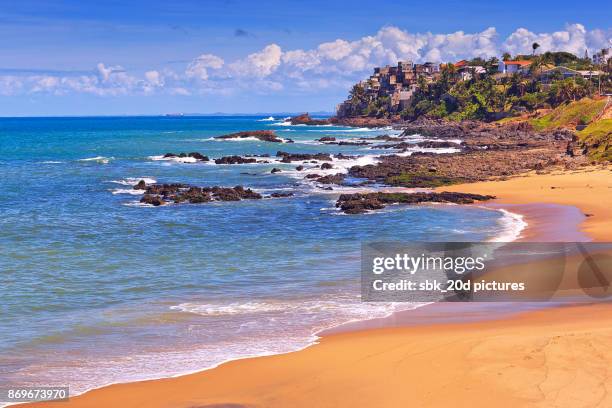 rio vermelho beach 02 - vermelho stock pictures, royalty-free photos & images