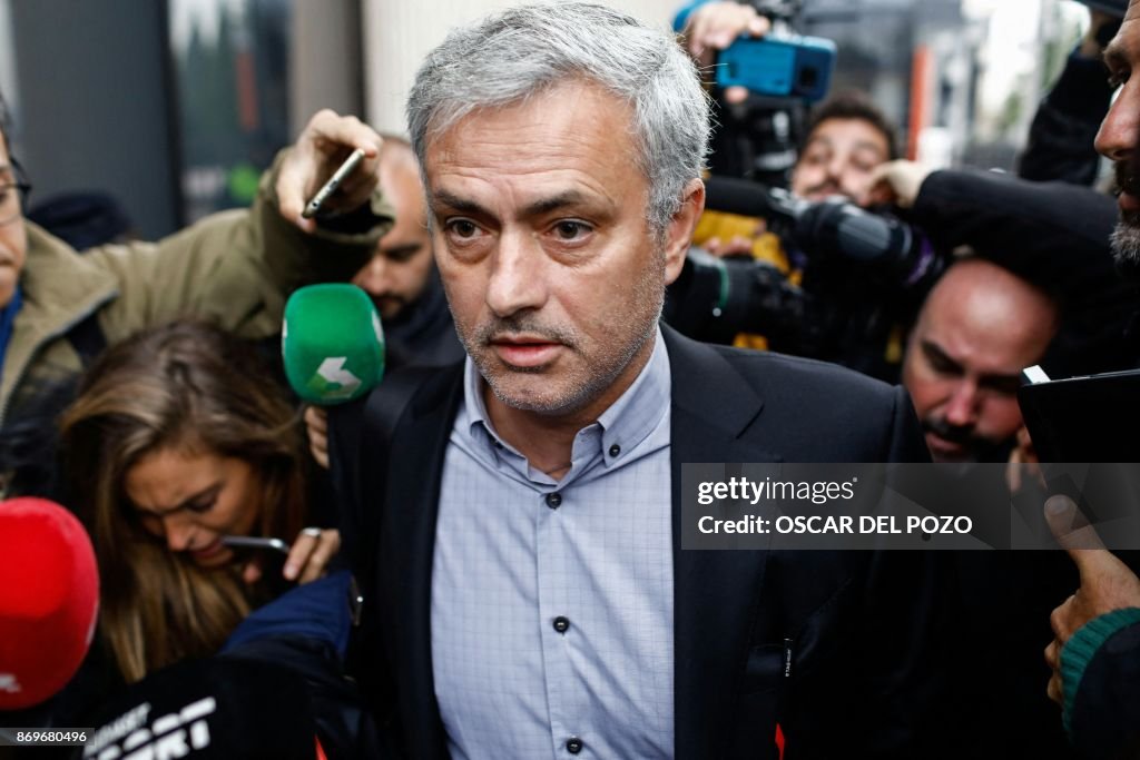 TOPSHOT-SPAIN-FBL-MOURINHO-CORRUPTION-COURT