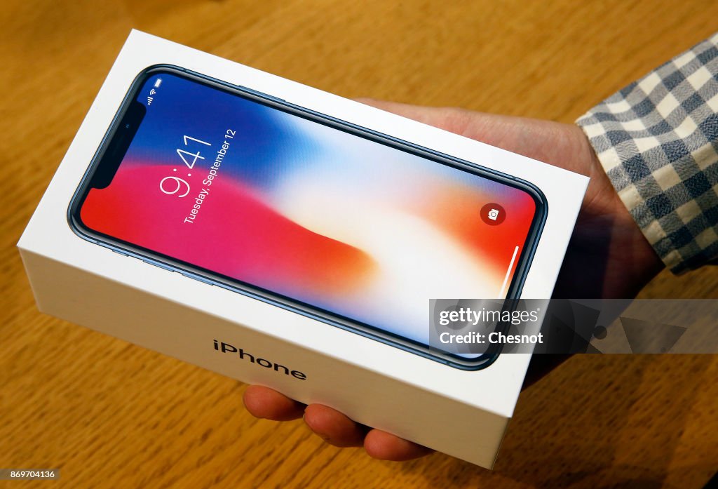 Launch Of Iphone X At Apple Store Saint Germain In Paris