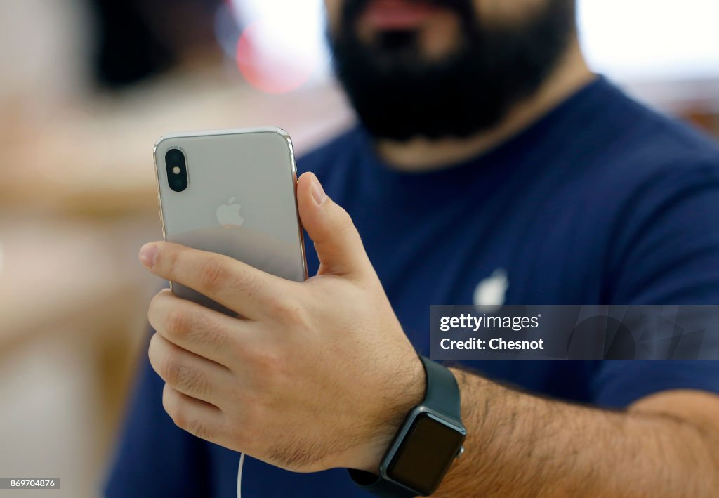 Launch Of Iphone X At Apple Store Saint Germain In Paris