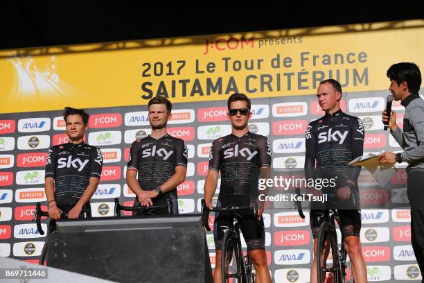 5th Tour de France Saitama Criterium 2017 / Media Day Team SKY / Kenny ELISSONDE / Christopher FROOME / Michal KWIATKOWSKI / Michal GOLAS / / TDF...