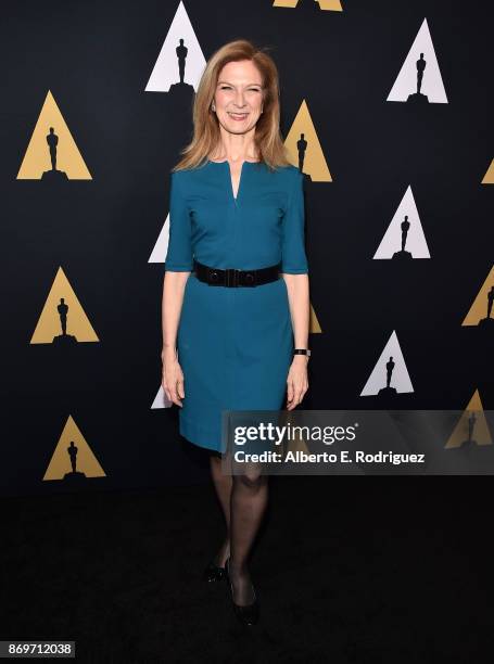 Academy CEO, Dawn Hudson attends the Academy Nicholl Fellowships In Screenwriting Awards Presentation And Live Read at Samuel Goldwyn Theater on...