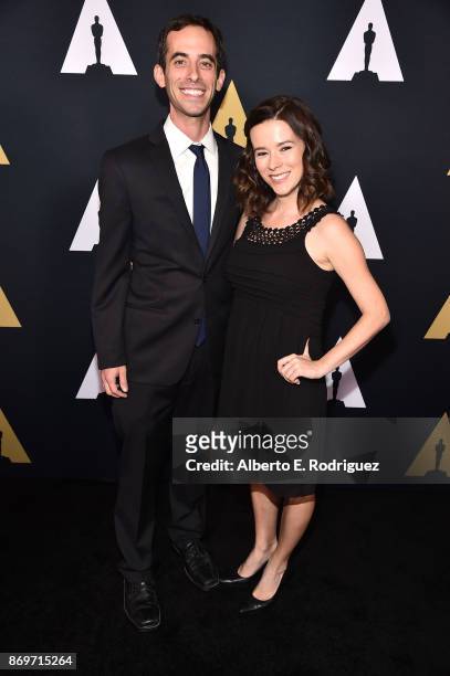 Academy Fellows/screenwriters Max Lance and Jen Bailey attend the Academy Nicholl Fellowships In Screenwriting Awards Presentation And Live Read at...