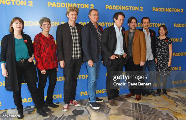 Rosie Alison, Karen Jankel, co-writer Simon Farnaby, Hugh Bonneville, Hugh Grant, director Paul King, producer David Heyman and Alexandra...