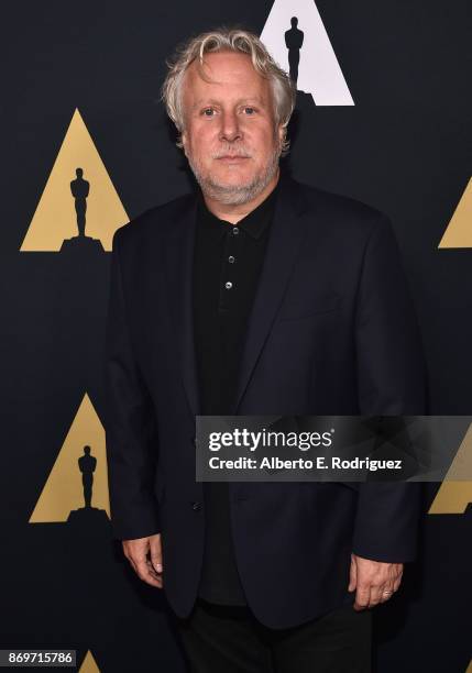 Actor Larry Karaszewski attends the Academy Nicholl Fellowships In Screenwriting Awards Presentation And Live Read at Samuel Goldwyn Theater on...