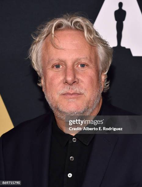 Actor Larry Karaszewski attends the Academy Nicholl Fellowships In Screenwriting Awards Presentation And Live Read at Samuel Goldwyn Theater on...