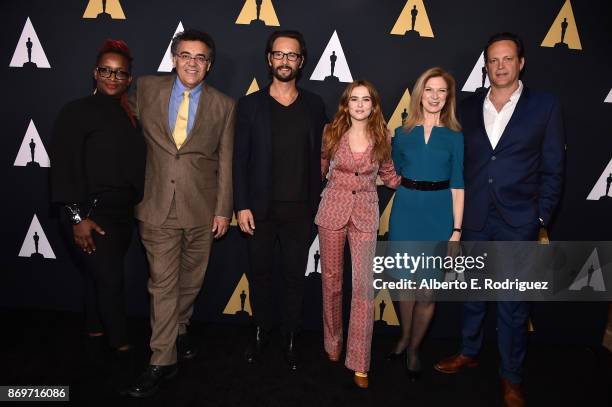 Producer Effie Brown, director Rodrigo Garcia, actor Rodrigo Santoro, actress Zoey Deutch, Academy President Dawn Hudson and actor Vince Vaughn...