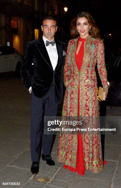 Enrique Ponce and Paloma Cuevas attend the '20th anniversary gala' photocall at Royal Theatre on November 2, 2017 in Madrid, Spain.