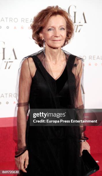 Elena Salgado attends the '20th anniversary gala' photocall at Royal Theatre on November 2, 2017 in Madrid, Spain.