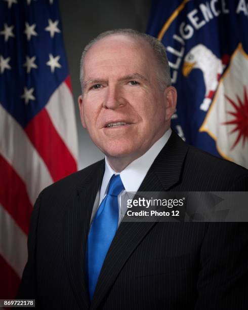 Photograph of John O. Brennan an American government official and Director of the Central Intelligence Agency. Dated 2013.