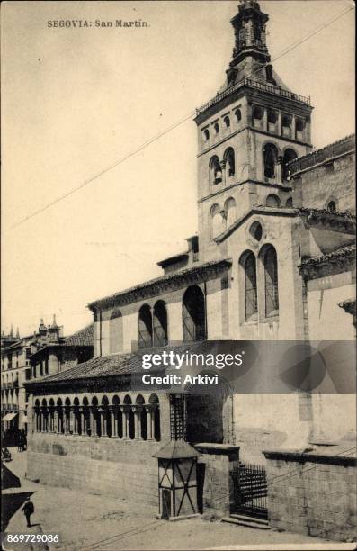 Ak Segovia Kastilien León Spanien, San Martin, Kirche