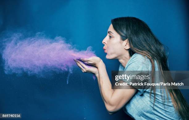 Actor and film director Audrey Dana is photographed for Paris Match on October 3, 2017 in Paris, France.