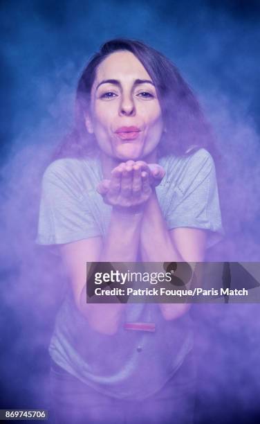 Actor and film director Audrey Dana is photographed for Paris Match on October 3, 2017 in Paris, France.