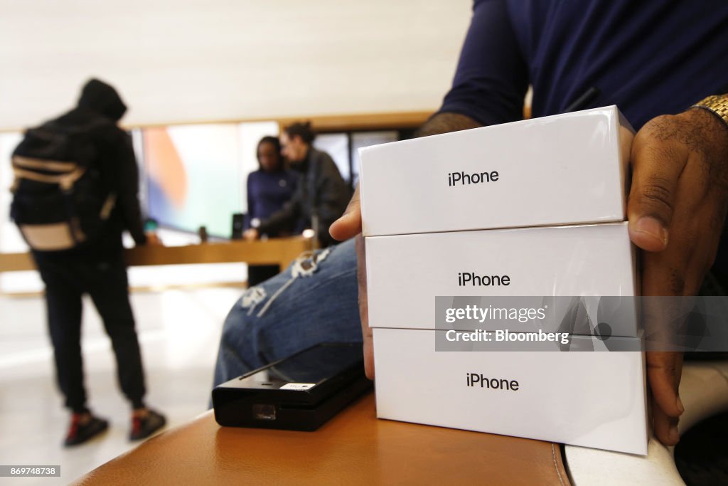 Apple Inc.'s iPhone X Arrives in Stores