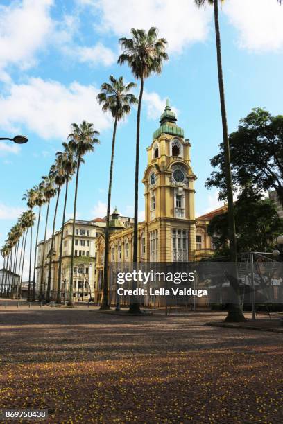 customs square and the post office building. - porto alegre stock pictures, royalty-free photos & images