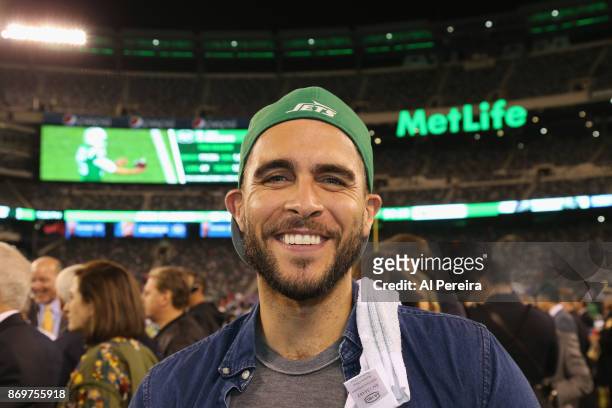 Josh Segarra attends the Buffalo Bills at New York Jets game at MetLife Stadium on November 2, 2017 in East Rutherford, New Jersey.