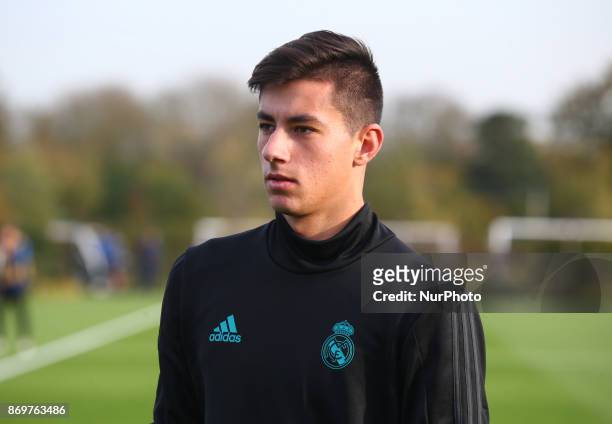 Diego Altube Suarez of Real Madrid Under 19s during UEFA Youth Cup match between Tottenham Hotspur Under 19s against Real Madrid Under 19s at Hotspur...