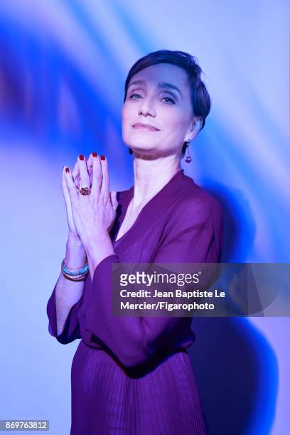 Actress Kristin Scott Thomas is photographed for Madame Figaro on September 15, 2017 at the Toronto Film Festival in Toronto, Ontario. PUBLISHED...