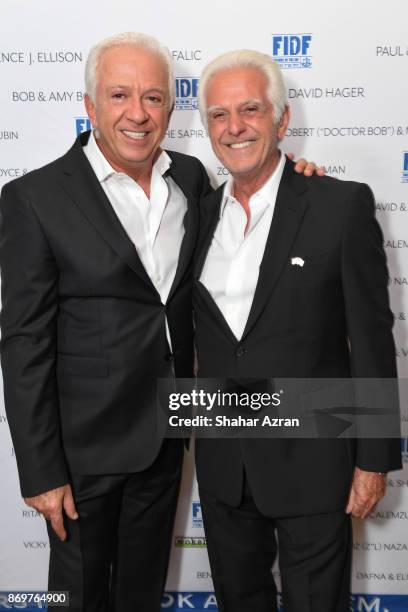 Paul Marciano and Maurice Marciano at the FIDF Western Region Gala held at The Beverly Hilton Hotel on November 2, 2017 in Beverly Hills, California.