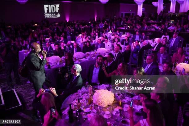 Seal performs at the FIDF Western Region Gala held at The Beverly Hilton Hotel on November 2, 2017 in Beverly Hills, California.