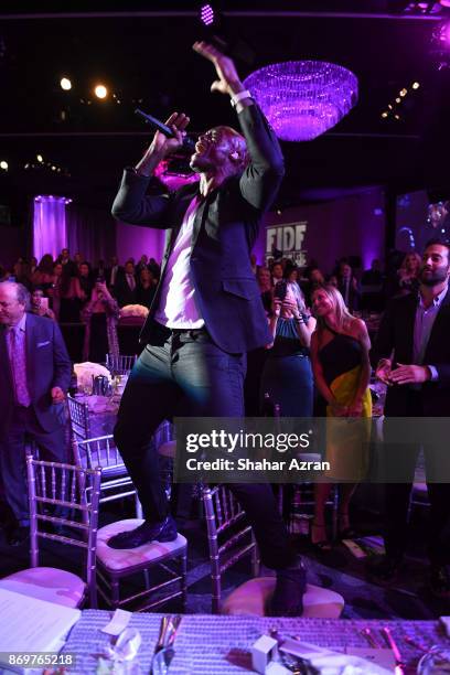 Seal performs at the FIDF Western Region Gala held at The Beverly Hilton Hotel on November 2, 2017 in Beverly Hills, California.