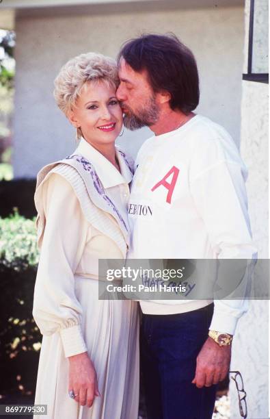 Tammy Wynette, First lady of Country and famous for her song " Stand By Your Man" at her home with her 5th husband George Richey in Nashville where...