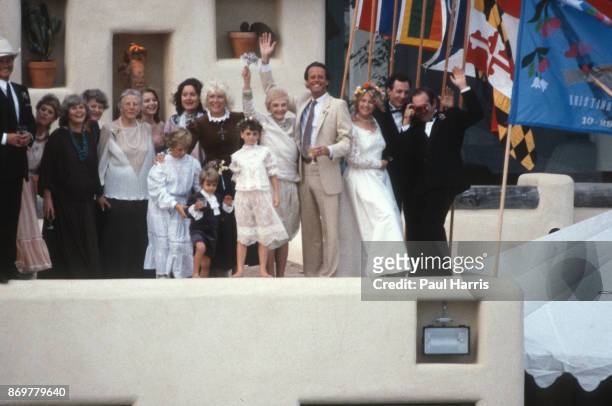 Kristina Hagman, daughter of Dallas star Larry Hagman married New Mexico artist Brian Blount at a ceremony held at Larry Hagman"u2019s Malibu Colony...