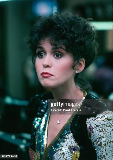 Marie Osmond and John Schneider meet and perform a duet at the Children's Miracle Network Telethon. November 28, 1983 Telethon, Los Angeles,...