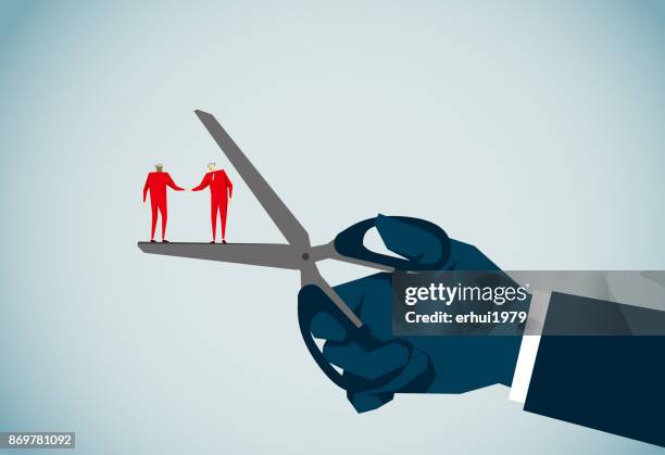 damaged - business relationship stock illustrations